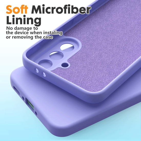 Pachet 2 in 1 – 2 Folii Sticla Margine Neagra + Husa Soft Touch Lila, Compatibil cu Samsung Galaxy A56