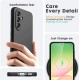 Pachet 2 in 1 – 2 Folii Sticla Margine Neagra + Husa Soft Touch Negru, Compatibil cu Samsung Galaxy A56