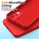Pachet 2 in 1 – 2 Folii Sticla Margine Neagra + Husa Soft Touch Rosu, Compatibil cu Samsung Galaxy A56