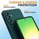 Pachet 2 in 1 – 2 Folii Sticla Margine Neagra + Husa Soft Touch Verde Inchis, Compatibil cu Samsung Galaxy A56