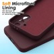 Pachet 2 in 1 – 2 Folii Sticla Margine Neagra + Husa Soft Touch Visiniu, Compatibil cu Samsung Galaxy A56