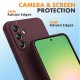 Pachet 2 in 1 – 2 Folii Sticla Margine Neagra + Husa Soft Touch Visiniu, Compatibil cu Samsung Galaxy A56