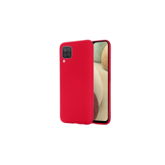 Husa Soft-touch compatibila cu Samsung Galaxy A12, - Silicon Slim, Rosu