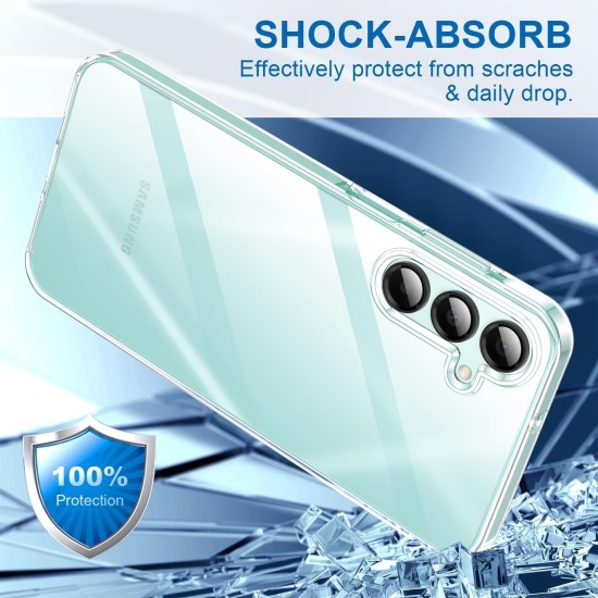 Husa 360 compatibila cu Samsung Galaxy S26 Plus - V2 Transparent fata si spate