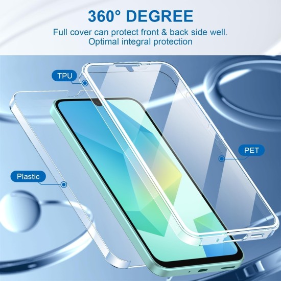 Husa 360 compatibila cu Samsung Galaxy S26 Plus - V2 Transparent fata si spate