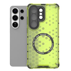 Husa compatibil cu Samsung Galaxy S26 Ultra cu protectie spate si margini anti-soc, Verde – Model Fagure Husa compatibil cu Samsung Galaxy S26 Ultra cu protectie spate si margini anti-soc, Verde – Model Fagure
