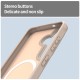 Husa Matte MagSafe pentru Samsung Galaxy S26, protectie completa, contur Bej