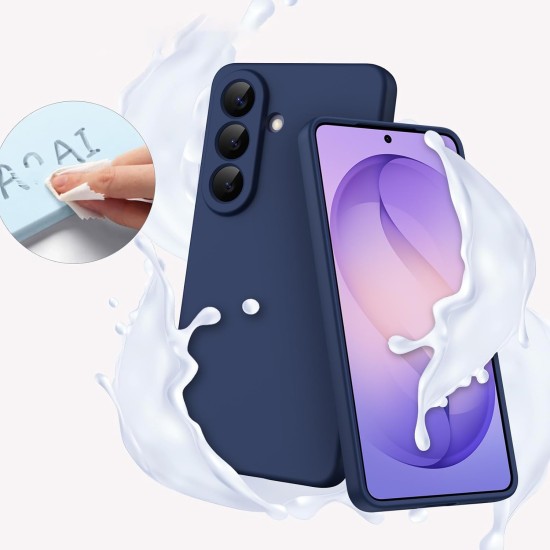 Husa Soft Touch, slim, ALC Mobile, anti soc, compatibila cu Samsung Galaxy S26 Plus, Albastru Inchis Tpu