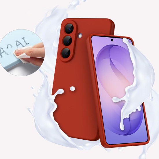 Husa Soft Touch, slim, ALC Mobile, anti soc, compatibila cu Samsung Galaxy S26 Plus, Rosu Tpu