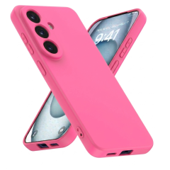 Husa Soft Touch Slim ALC Mobile, TPU, Anti-Soc, Protectie Camera, Compatibila cu Samsung Galaxy S26, Roz Coral