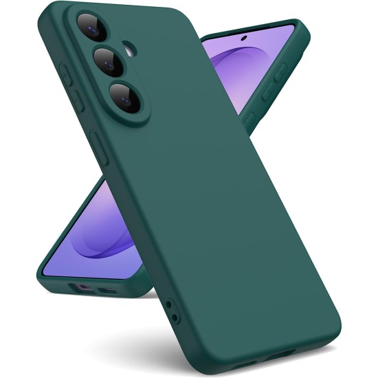 Husa Soft Touch, slim, ALC Mobile, anti soc, compatibila cu Samsung Galaxy S26, Verde inchis Tpu