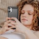 Husa compatibila cu Samsung Galaxy A07, TPU Slim, Protectie Anti Soc, Aspect Fibra de Carbon, Negru