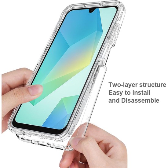 Husa 360 compatibila cu Samsung Galaxy A07 - V2 Transparent fata si spate
