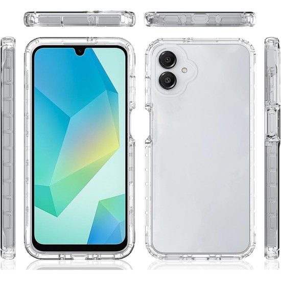 Husa 360 compatibila cu Samsung Galaxy A07 - V2 Transparent fata si spate