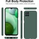 Husa Soft Touch, slim, ALC Mobile, anti soc, compatibila cu Samsung Galaxy A12, Verde Inchis Tpu