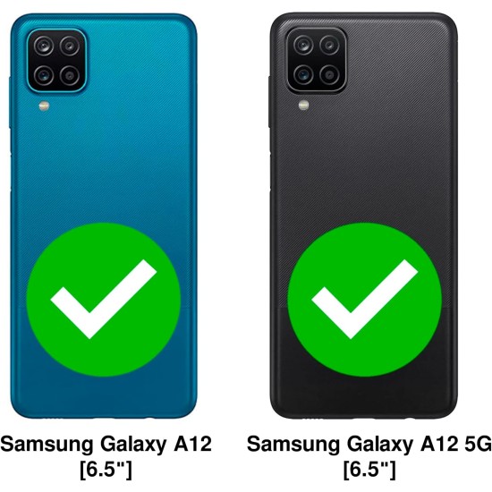 Husa Soft Touch, slim, ALC Mobile, anti soc, compatibila cu Samsung Galaxy A12, Albastru Tpu