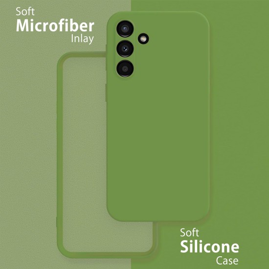 Husa Soft Touch, slim, ALC Mobile, anti soc, compatibila cu Samsung Galaxy A14 4G / 5G, Verde Tpu