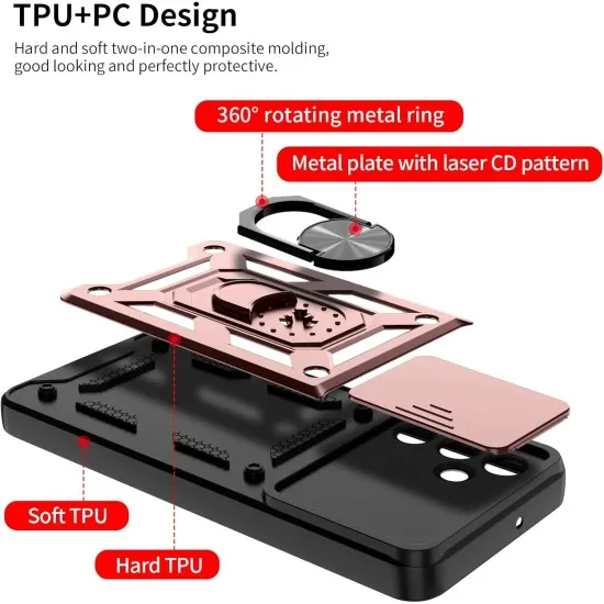 Husa pentru Samsung Galaxy A16 - ALC Mobile, Armor Anti Soc - Rose Husa pentru Samsung Galaxy A16 - ALC Mobile, Armor Anti Soc - Rose