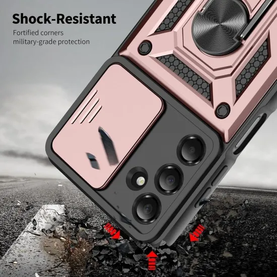 Husa pentru Samsung Galaxy A16 - ALC Mobile, Armor Anti Soc - Rose Husa pentru Samsung Galaxy A16 - ALC Mobile, Armor Anti Soc - Rose