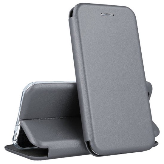 Husa Flip cover magnetic compatibila cu Samsung Galaxy A17, Silver Husa Flip cover magnetic compatibila cu Samsung Galaxy A17, Silver