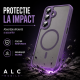Husa pentru Samsung Galaxy A27, Matte MagSafe, Protectie 360, Anti-Soc, Protectie Camera, Mov