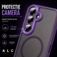 Husa pentru Samsung Galaxy A27, Matte MagSafe, Protectie 360, Anti-Soc, Protectie Camera, Mov