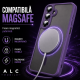 Husa pentru Samsung Galaxy A27, Matte MagSafe, Protectie 360, Anti-Soc, Protectie Camera, Mov