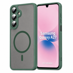 Husa pentru Samsung Galaxy A27, Matte MagSafe, Protectie 360, Anti-Soc, Protectie Camera, Verde