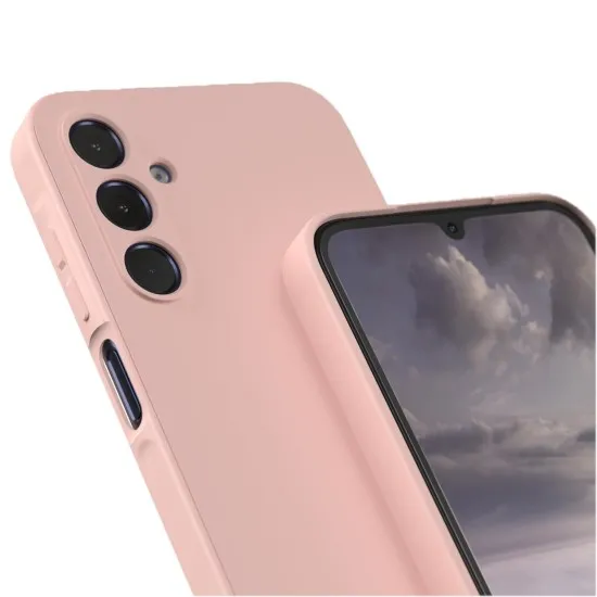 Husa Soft Touch, slim, ALC Mobile, anti soc, compatibila cu Samsung Galaxy A35, Roz Pudra Tpu