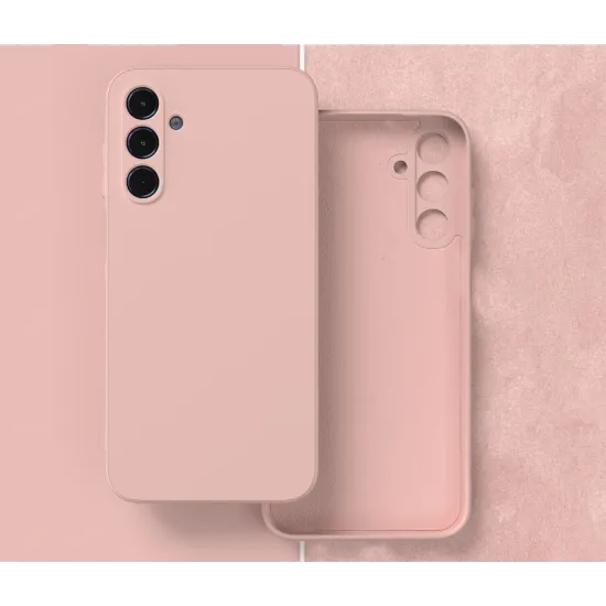 Husa Soft Touch, slim, ALC Mobile, anti soc, compatibila cu Samsung Galaxy A35, Roz Pudra Tpu