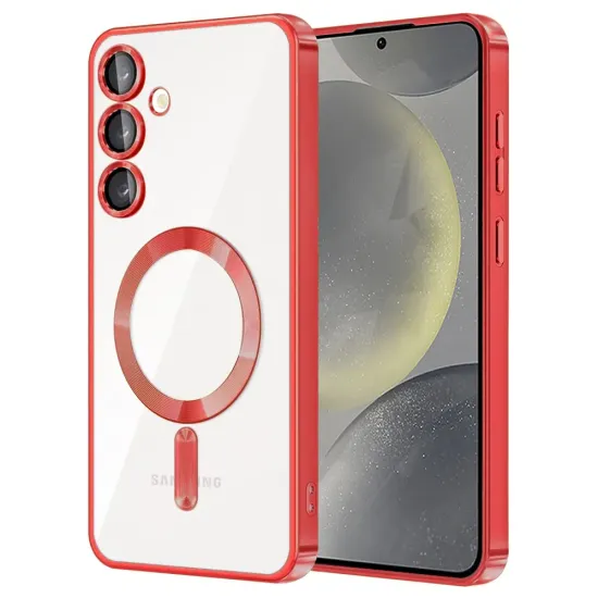 Husa compatibila cu Samsung Galaxy S24 Plus, ALC MOBILE, pentru telefon mobil cu protectie pentru camera, Tehnologie MagSafe, rezistenta la socuri, contur Rosu Husa compatibila cu Samsung Galaxy S24 Plus, ALC MOBILE, pentru telefon mobil cu protectie pentru camera, Tehnologie MagSafe, rezistenta la socuri, contur Rosu