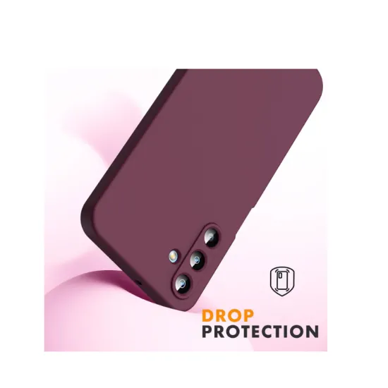 Husa Soft Touch, slim, ALC Mobile, anti soc, compatibila cu Samsung Galaxy A56, Visiniu Tpu