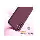 Husa Soft Touch, slim, ALC Mobile, anti soc, compatibila cu Samsung Galaxy A56, Visiniu Tpu