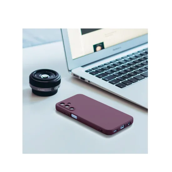 Husa Soft Touch, slim, ALC Mobile, anti soc, compatibila cu Samsung Galaxy A56, Visiniu Tpu
