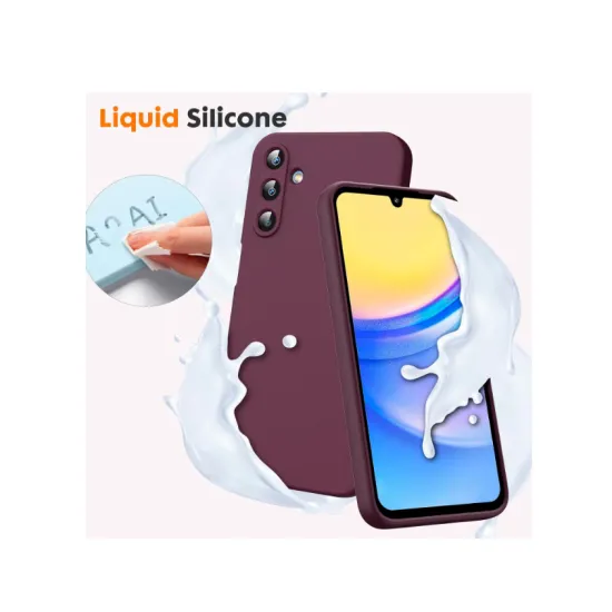 Husa Soft Touch, slim, ALC Mobile, anti soc, compatibila cu Samsung Galaxy A56, Visiniu Tpu