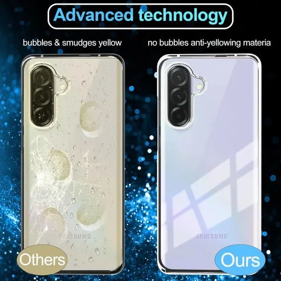 Husa 360 compatibila cu Samsung Galaxy A36 / A56 - V2 Transparent fata si spate Husa 360 compatibila cu Samsung Galaxy A36 / A56 - V2 Transparent fata si spate