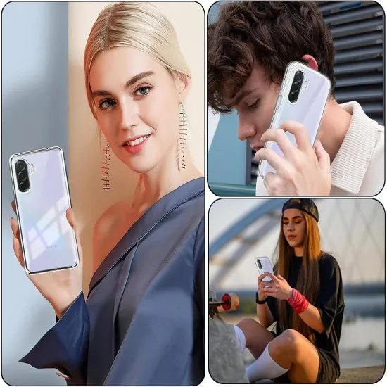 Husa 360 compatibila cu Samsung Galaxy A36 / A56 - V2 Transparent fata si spate Husa 360 compatibila cu Samsung Galaxy A36 / A56 - V2 Transparent fata si spate