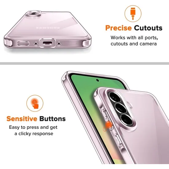 Husa Anti soc, transparenta compatibila cu Samsung Galaxy A56 Husa Anti soc, transparenta compatibila cu Samsung Galaxy A56