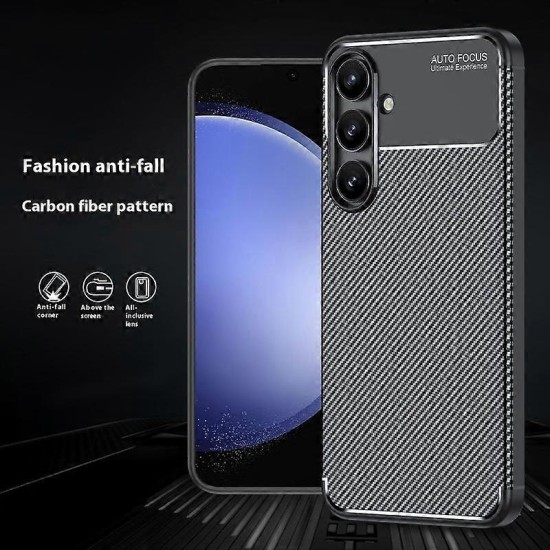 Husa Auto Focus Carbon ALC Mobile, Pentru Samsung Galaxy S24 FE, - Negru Husa Auto Focus Carbon ALC Mobile, Pentru Samsung Galaxy S24 FE, - Negru