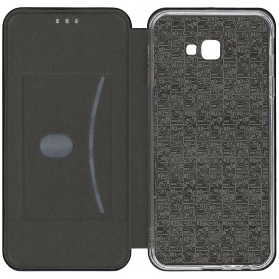 Husa Flip Cover Magnetic Pentru Samsung Galaxy J4 Plus 2018, Visiniu
