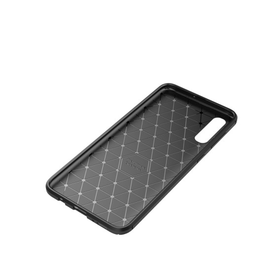 Husa Auto Focus Carbon Pentru Samsung Galaxy A30s - Negru