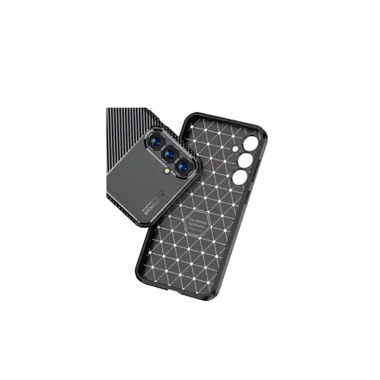 Husa Auto Focus Carbon ALC Mobile, Pentru Samsung Galaxy A55 5G, - Negru Husa Auto Focus Carbon ALC Mobile, Pentru Samsung Galaxy A55 5G, - Negru
