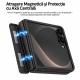 Husa pentru Samsung Galaxy Z Flip8, Magnetica, Textura Piele Ecologica, Negru
