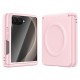 Husa pentru Samsung Galaxy Z Flip8, Magnetica, Textura Piele Ecologica, Roz