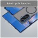 Husa Matte MagSafe pentru Samsung Galaxy Z Fold7, protectie completa, contur albastru