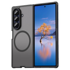 Husa Matte MagSafe pentru Samsung Galaxy Z Fold7, protectie completa, contur negru