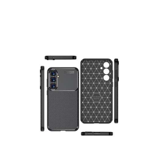 Husa Auto Focus Carbon ALC Mobile, Pentru Samsung Galaxy S24, - Negru
