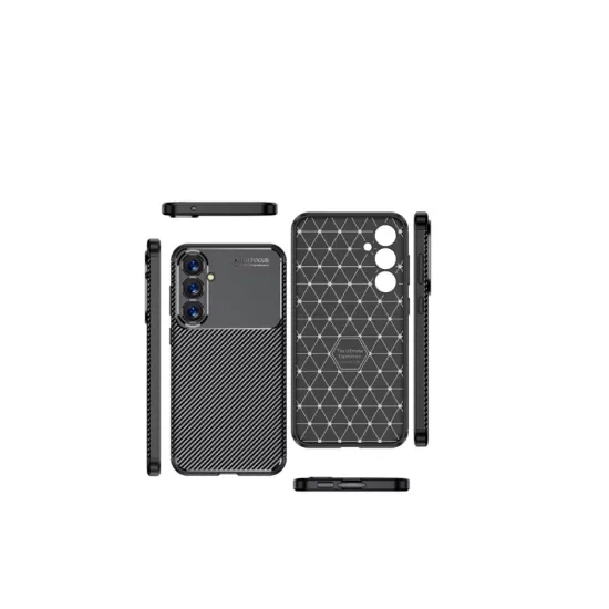 Husa Auto Focus Carbon ALC Mobile, Pentru Samsung Galaxy A55 5G, - Negru Husa Auto Focus Carbon ALC Mobile, Pentru Samsung Galaxy A55 5G, - Negru