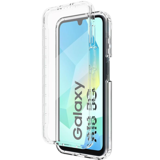 Husa 360 compatibila cu Samsung Galaxy A16 - V2 Transparent fata si spate Husa 360 compatibila cu Samsung Galaxy A16 - V2 Transparent fata si spate