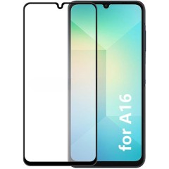 Folie sticla compatibila cu Samsung Galaxy A16 - Contur negru ALC Folie sticla compatibila cu Samsung Galaxy A16 - Contur negru ALC